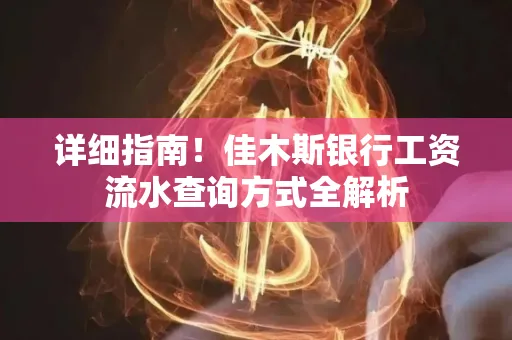 详细指南！佳木斯银行工资流水查询方式全解析