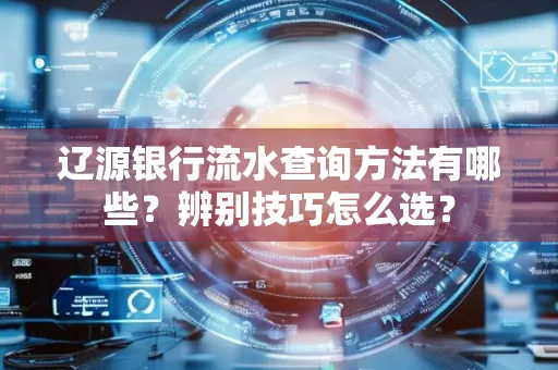 辽源银行流水查询方法有哪些?辨别技巧怎么选?
